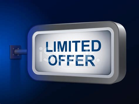 Limited Offer Words On Billboard Stock Photo Royalty Free Freeimages