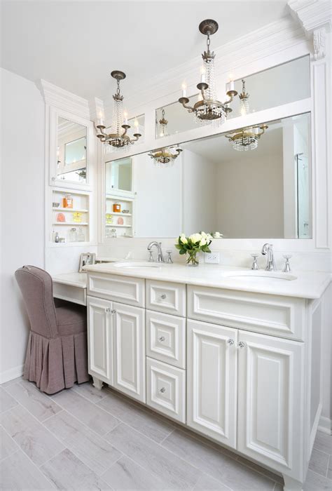 Whether your bathroom is big or small, used frequently or only occasionally, you want a bathroom cabinet that complements. White on White Kitchen and Master Bath - Traditional ...