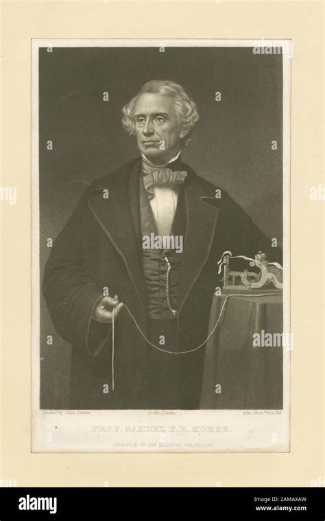 Prof Samuel Fb Morse Title From Calendar Of Emmet Collection Em11812