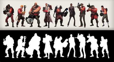 Team Fortress Is A Good Example Of Silhouettes Team Fortress Team