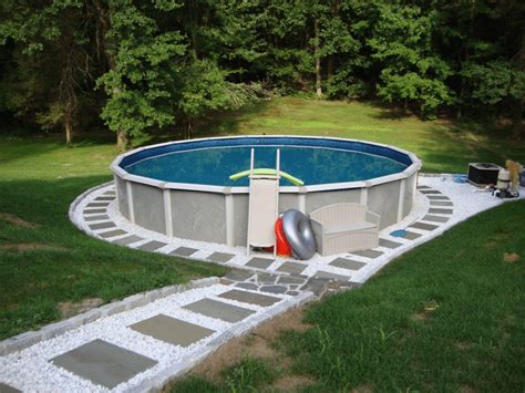 View Cheap Landscaping Ideas Around Above Ground Pool Landscaping Around Your Above Ground