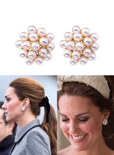 Kate Middleton Inspired Earrings Pearl Bridal Earrings Pearl
