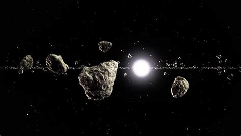 Close Up On Meteors Orbiting The Sun Stock Footage Video 3634883