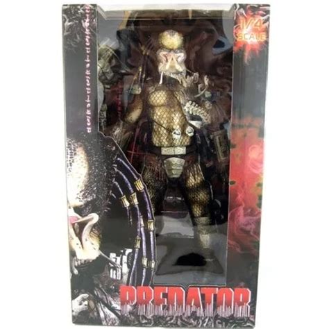 Neca Predator Movie Quarter Scale Action Figure Classic Predator Closed Mouth Picclick