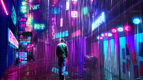 Neon City Cyberpunk Wallpapers Top Free Neon City Cyberpunk Backgrounds Wallpaperaccess