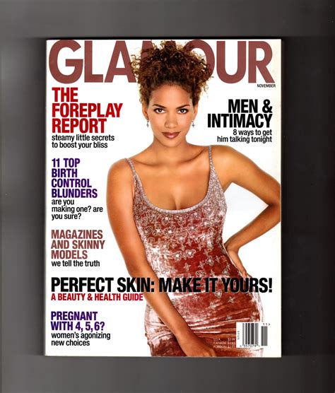 Glamour Magazine November Halle Berry Cover Retains Biore Strip Vinesssa Shaw Oliver