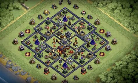 Clash Of Clans Th10 Base - Clash of Clans Bases hybrid for Town Hall 10 ClashTrack.com - clan
