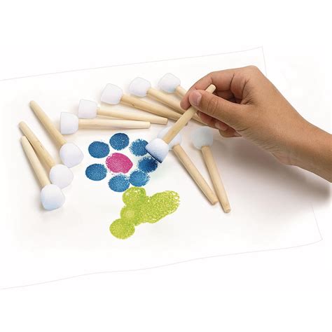 Colorations Paint A Dot Brushes Set Of 12 Item 12mbr