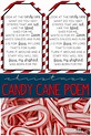 Candy Cane Poem - Free Printable Gift Tag for Christmas | Candy cane ...