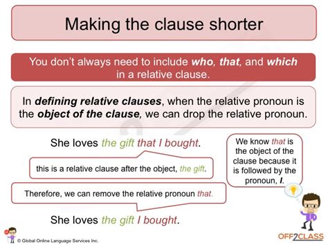 (see a list of all the exercises about relative clauses here.) we can use relative clauses to join two english sentences, or to give more information about something. How to teach relative clauses - Off2Class