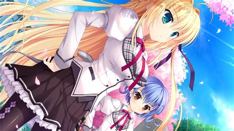 2girls Alias Carnival Blonde Hair Blue Eyes Game Cg Long Hair Nanao