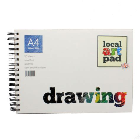 Drawing Sketching Paper Pads Local Art Pad 190gsm A3 A4 A5 Spiral Bound