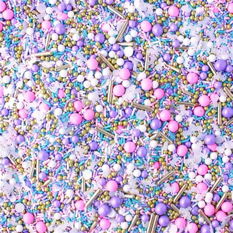 Buy Unicorn Sprinkles Mix Pastel Pink Purple Blue White Gold Metallics Sprinkles For Princess