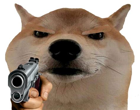 Le Front Facing Gun Doge Has Arrived Rdogelore Ironic Doge Memes