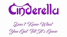 Cinderella - Don't Know What You Got 'Till It's Gone - Lyrics (Official ...