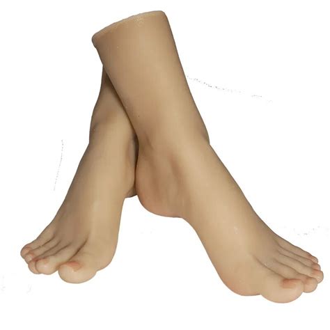 Silicone Foot Model Soft Nail Practice Feet Simulation Female Mannequin Foot Fetish For Manicure