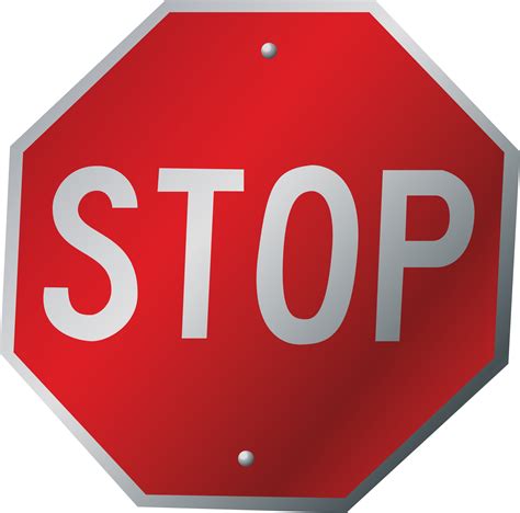 Vector Stop Sign Clip Art