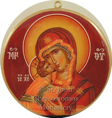 Christmas Icon Ornament St John Chrysostom Greek Orthodox Monastery
