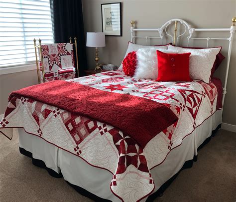 Red And White Winter Room Trendy Bedroom White Comforter White Bedroom