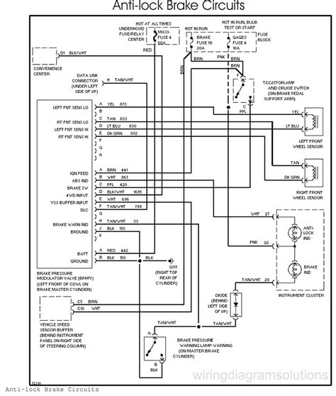 Autozone repair guide for your chassis electrical wiring diagrams wiring dia. The 1995 Chevrolet Tahoe Wiring Schematic Anti-lock Brake Circuits | Schematic Wiring Diagrams ...