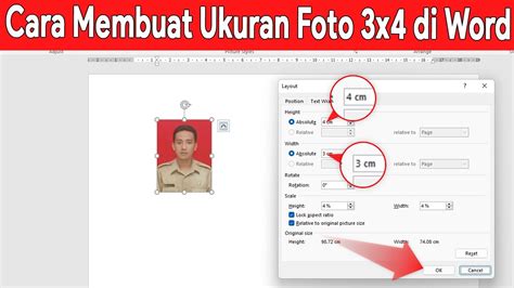 Unduh Cara Membuat Atau Mengatur Ukuran Foto 3x4 Di Word Tonton Daring