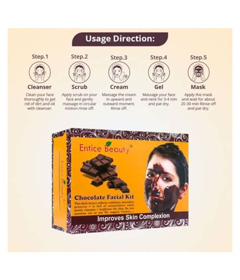 Entice Beauty Chocolate Facial Kits Chocolate Facial Kit Facial Kit 500 G Buy Entice Beauty