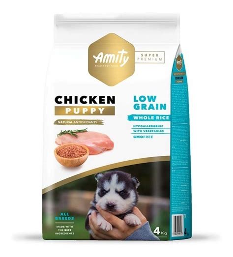 Alimento De Mascota Amity Chicken Puppy Sp Low Grain 4kg Envío Gratis