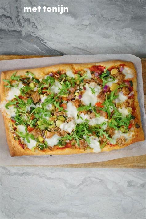 Plaat Pizza Met Tonijn Jaimys Kitchen Artofit