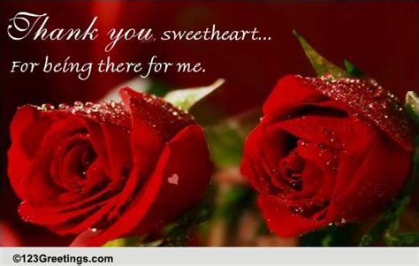 Thank You Sweetheart Free Thank You Ecards Greeting Cards 123 Greetings