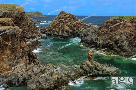 Cliffs On Coast Of The Atlantic Ocean Elliston Newfoundland And Labrador