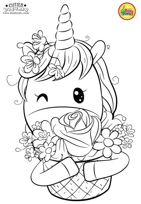 Cuties Coloring Pages For Kids Free Preschool Printables Unicornios