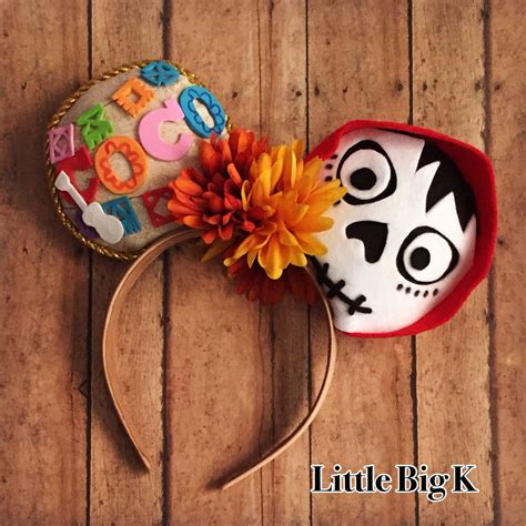 Coco Inspired Disney Ears By Littlebigkk On Etsy