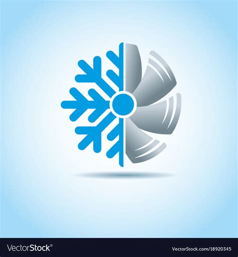 Air Conditioner Icon Flat Design Royalty Free Vector Image