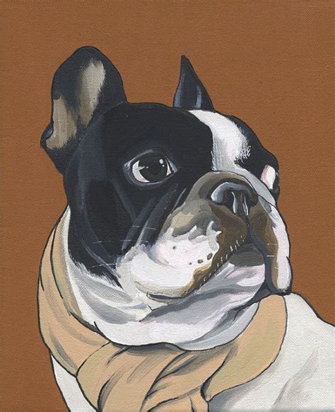 French Bulldog Portrait 21x30cm Acrylic Paint On By Blackspecs €12000