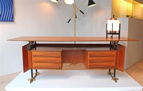 Desk By Gio Ponti And Alberto Rosselli Rima Padova Italy Circa 1955 Gio Ponti Desk Furniture