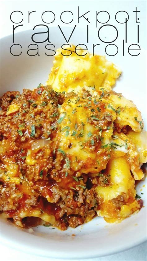 Check spelling or type a new query. Crockpot Ravioli Casserole | Food recipes, Crockpot ...