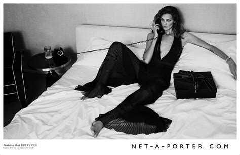 It's also been involved in philanthropic initiatives to fight family poverty and help female survivors of war zones. Daria Werbowy for Net-A-Porter Spring Summer 2015