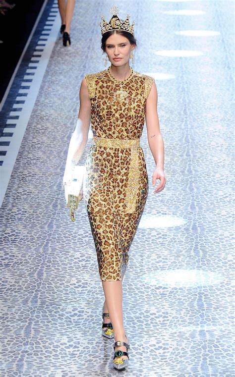 Bianca Balti Dolce Gabbana Show Runway On Milan Fashion Week