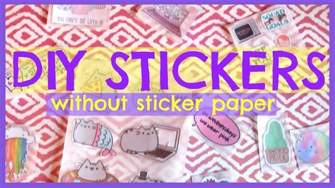 Diy Stickers Without Sticker Paper Youtube