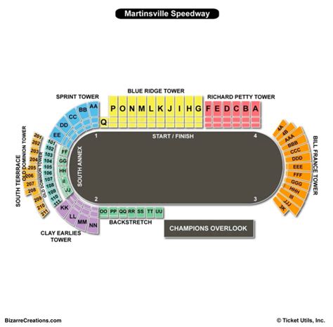 Martinsville Speedway Seating Chart Seating Charts And Tickets