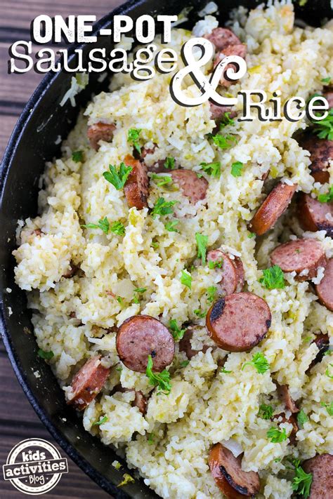 Easy One Pot Sausage And Rice