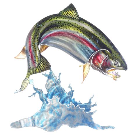 Pottery barns expertly crafted collections offer a widerange of stylish indoor and outdoor furniture accessories decor and more for every room in your home. JQ 3D Medium Trout Wall Décor | Metal fish wall art, Trout ...