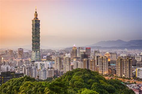 Taipei Taiwan City Skyline Asie Infiny