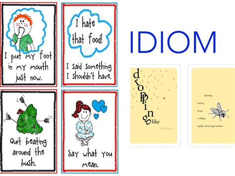 A group of words in a fixed order that have a particular meaning that is different from the…. Idiom examples | Language | ShowMe