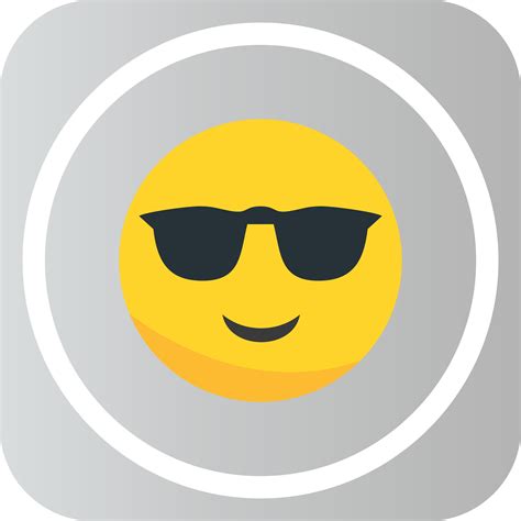 Vector Cool Emoji Icon 587959 Vector Art At Vecteezy