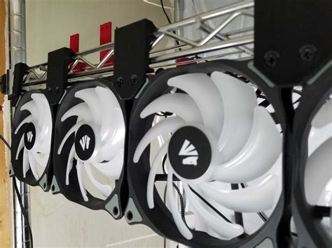120mm Pc Fan Mounts For Wire Rack Shelving Used In Cpu Gpu And Hard