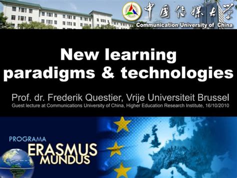 New Learning Paradigms And Technologies Ppt