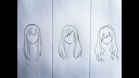 How To Draw Female Anime Hair Part 2 Youtube