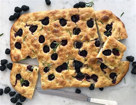 Blackberry Focaccia Oregon Raspberries And Blackberries