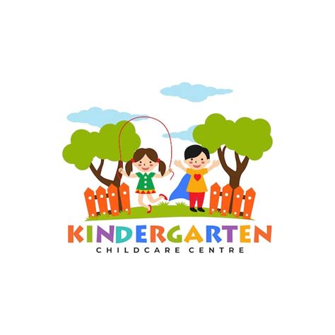 Kindergarten Logo Templates Premium Vector